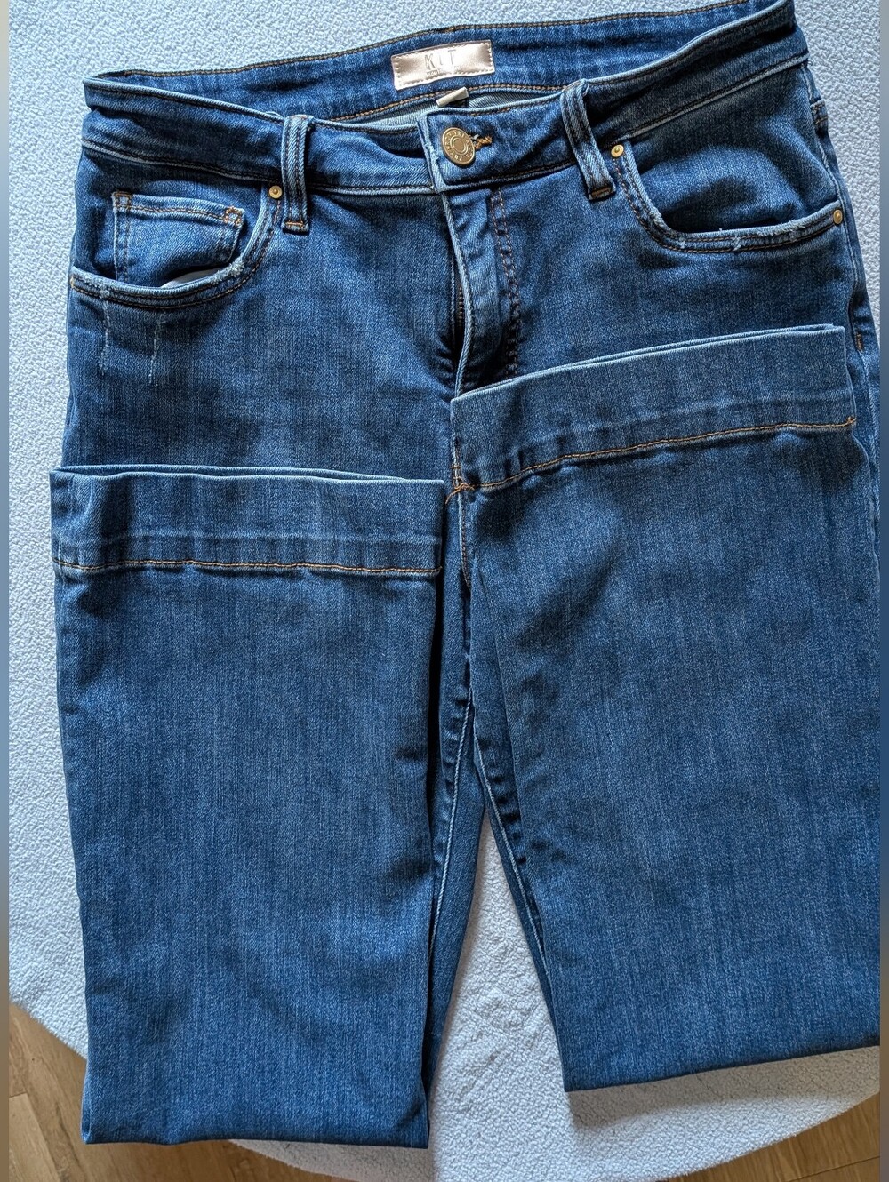 Kut from the Kloth Dark Blue Straight Leg Jeans